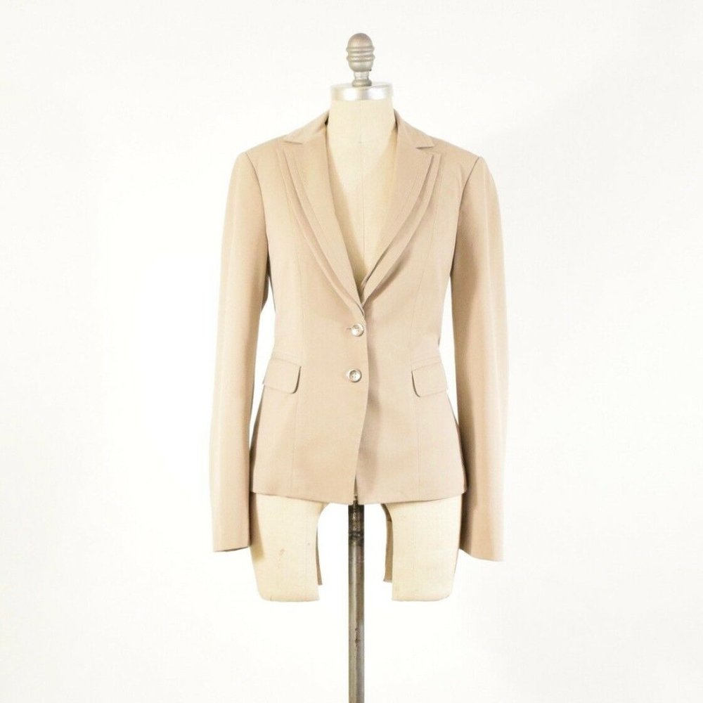 WHBM tailored blazer. Beige. Size 2.